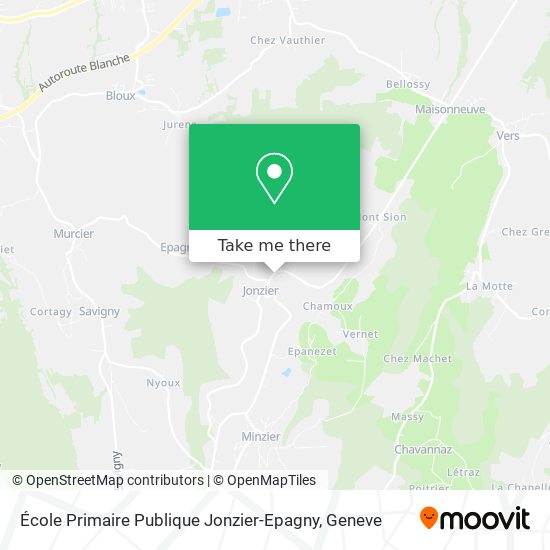 École Primaire Publique Jonzier-Epagny Karte