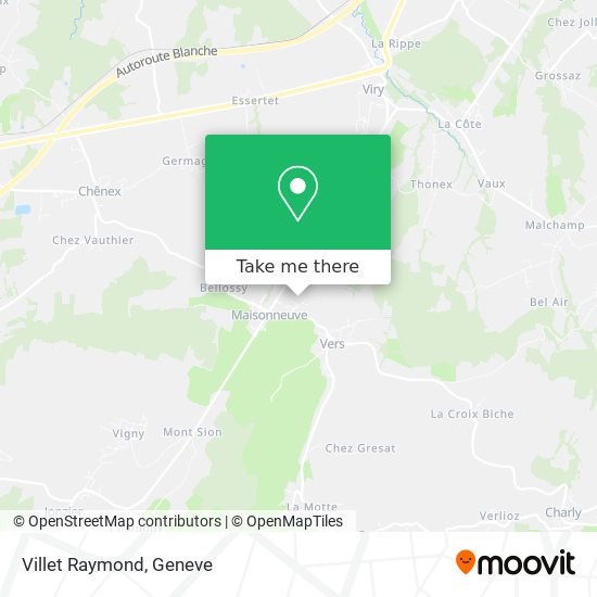 Villet Raymond map