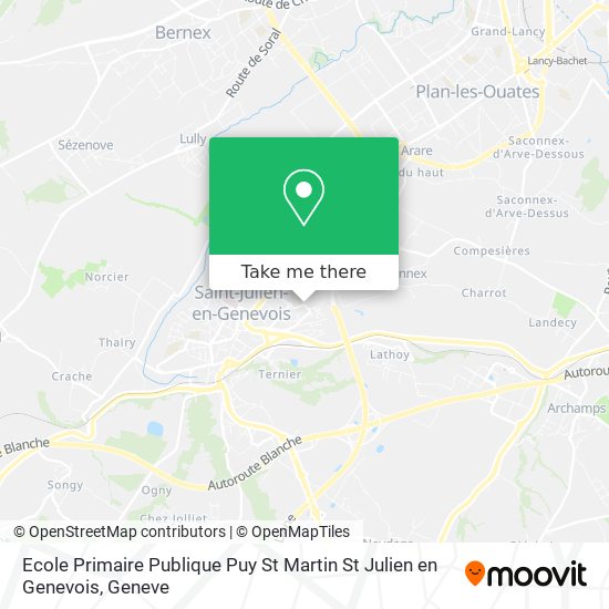 Ecole Primaire Publique Puy St Martin St Julien en Genevois Karte