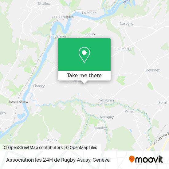 Association les 24H de Rugby Avusy map