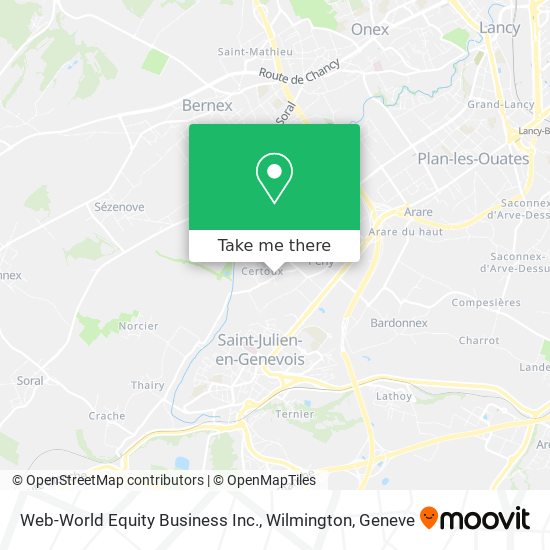 Web-World Equity Business Inc., Wilmington map