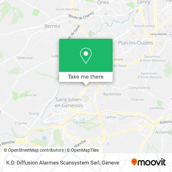 K.D. Diffusion Alarmes Scansystem Sarl map