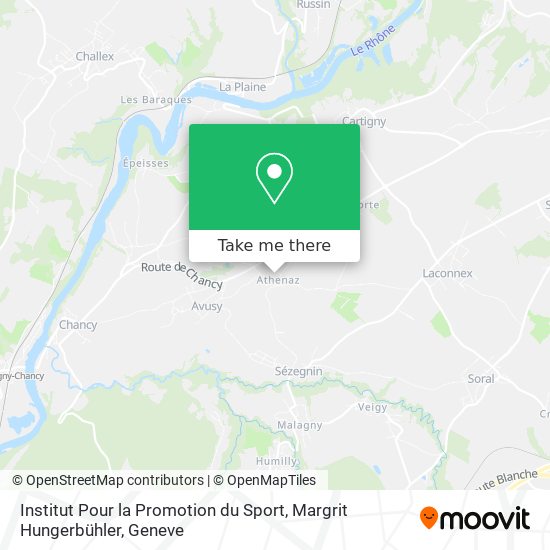 Institut Pour la Promotion du Sport, Margrit Hungerbühler map