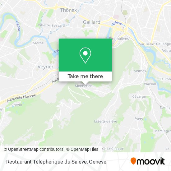 Restaurant Téléphérique du Salève map