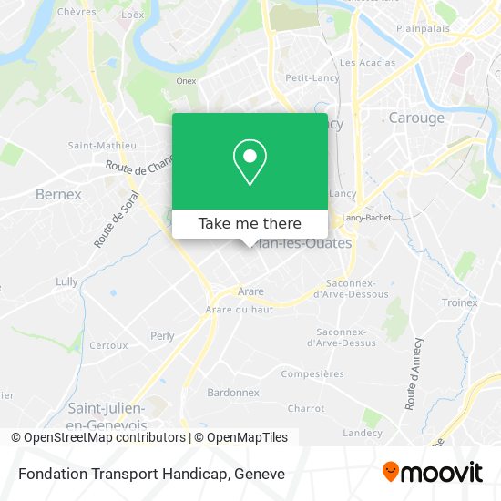Fondation Transport Handicap map