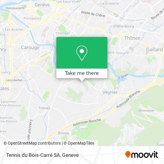 Tennis du Bois-Carré SA map