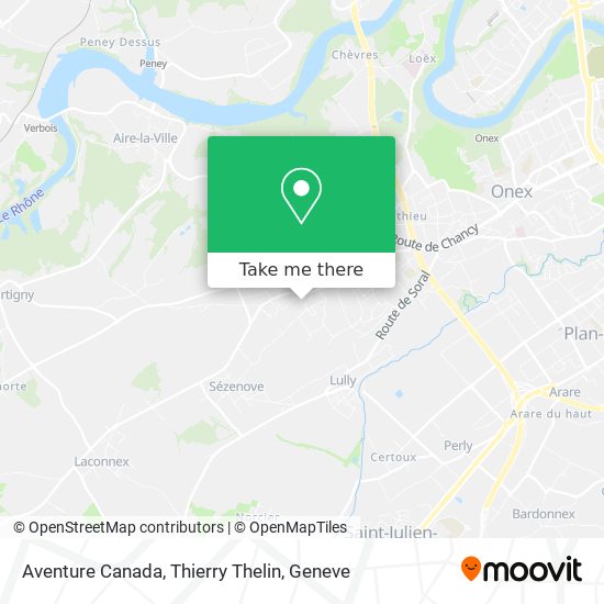 Aventure Canada, Thierry Thelin map