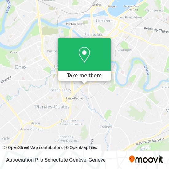 Association Pro Senectute Genève map