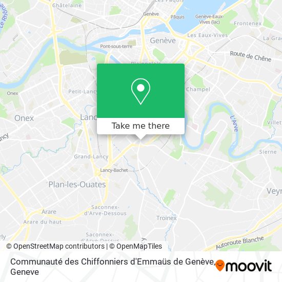 Communauté des Chiffonniers d'Emmaüs de Genève map