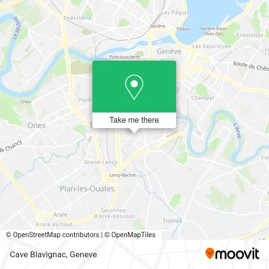Cave Blavignac map