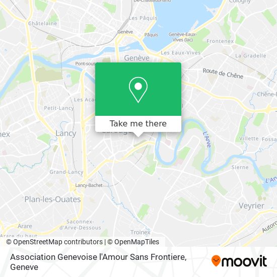 Association Genevoise l'Amour Sans Frontiere map