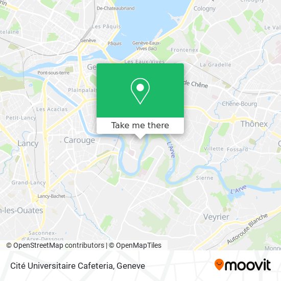 Cité Universitaire Cafeteria Karte