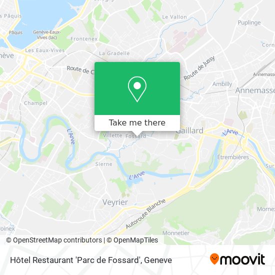 Hôtel Restaurant 'Parc de Fossard' map