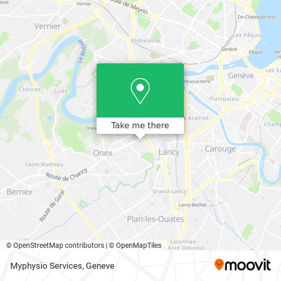 Myphysio Services map