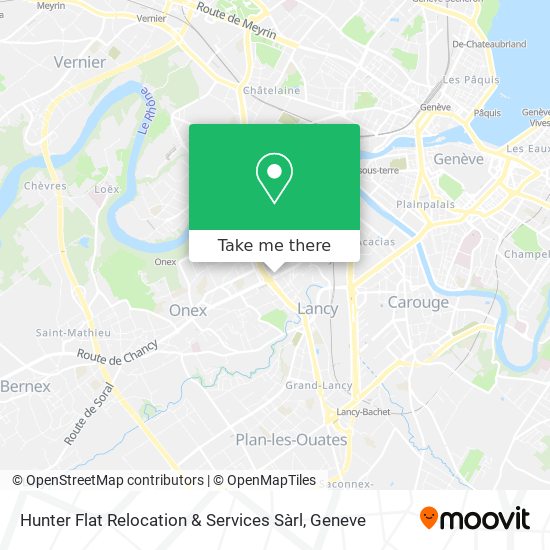 Hunter Flat Relocation & Services Sàrl Karte
