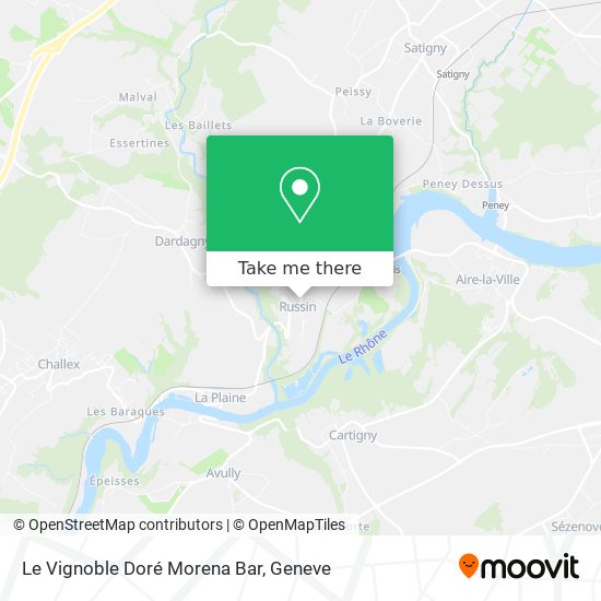 Le Vignoble Doré Morena Bar map