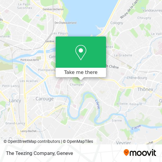 The Teezing Company map