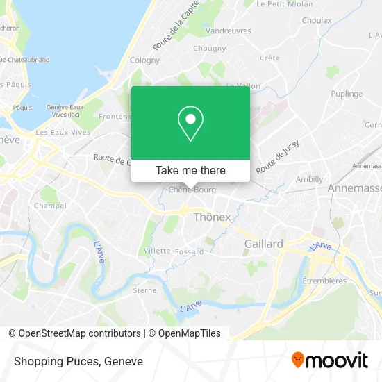Shopping Puces map
