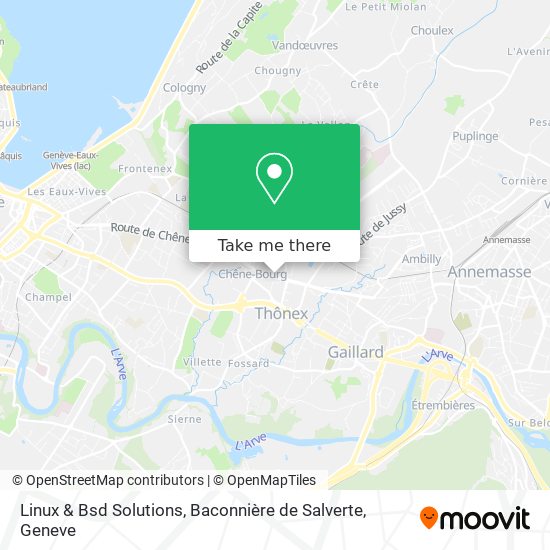 Linux & Bsd Solutions, Baconnière de Salverte map