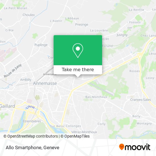 Allo Smartphone map