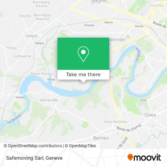 Safemoving Sàrl map