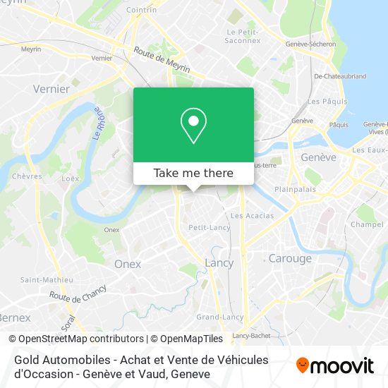 Gold Automobiles - Achat et Vente de Véhicules d'Occasion - Genève et Vaud map