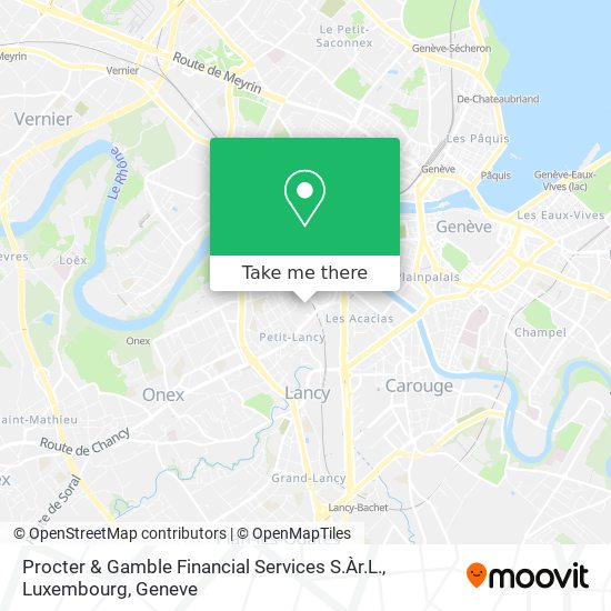 Procter & Gamble Financial Services S.Àr.L., Luxembourg map