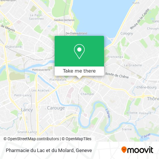 Pharmacie du Lac et du Molard map