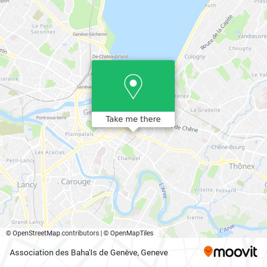 Association des Baha'Is de Genève map