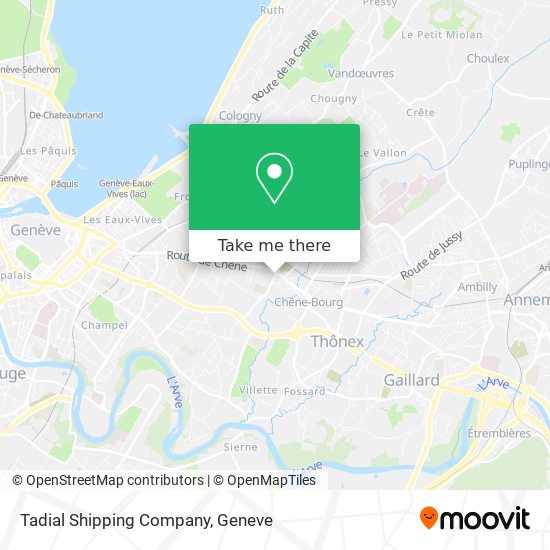 Tadial Shipping Company Karte