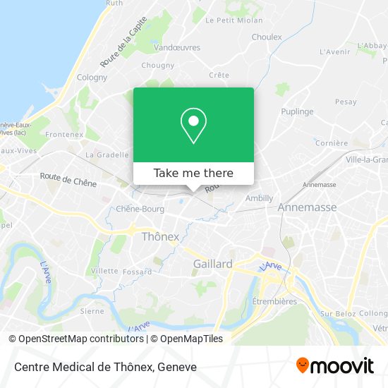 Centre Medical de Thônex map