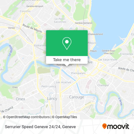 Serrurier Speed Geneve 24/24 map