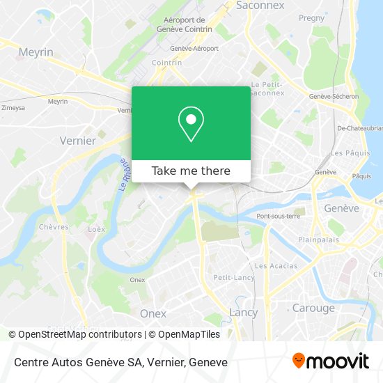 Centre Autos Genève SA, Vernier map