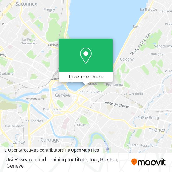 Jsi Research and Training Institute, Inc., Boston Karte