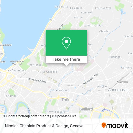 Nicolas Chablais Product & Design Karte