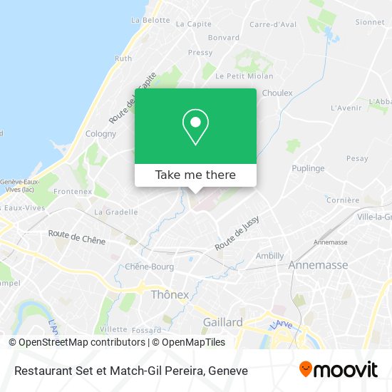 Restaurant Set et Match-Gil Pereira map