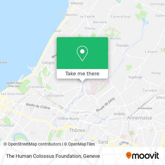 The Human Colossus Foundation map
