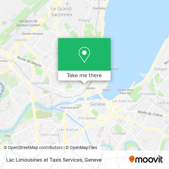 Lac Limousines et Taxis Services map