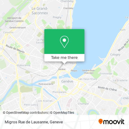 Migros Rue de Lausanne Karte