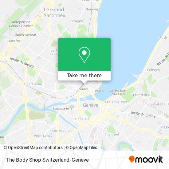 The Body Shop Switzerland map