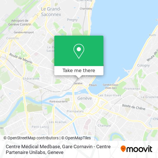Centre Médical Medbase, Gare Cornavin - Centre Partenaire Unilabs Karte