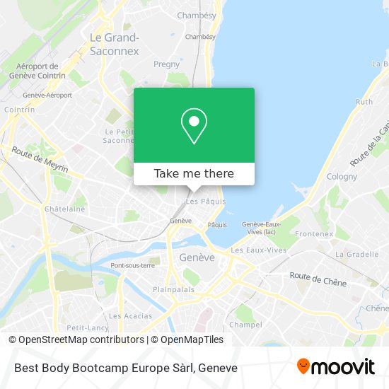 Best Body Bootcamp Europe Sàrl map