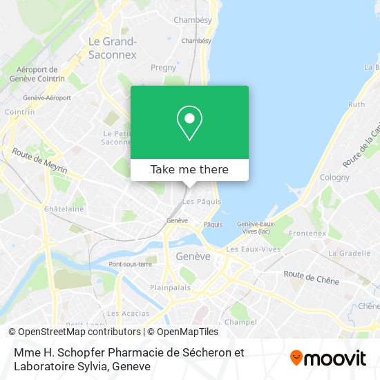 Mme H. Schopfer Pharmacie de Sécheron et Laboratoire Sylvia map