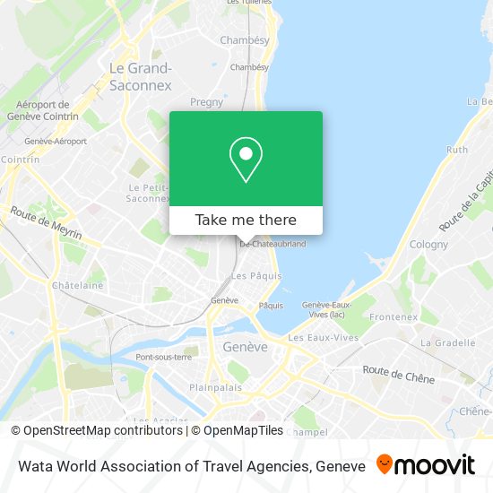 Wata World Association of Travel Agencies map