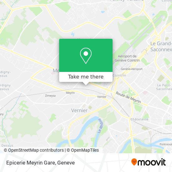 Epicerie Meyrin Gare map