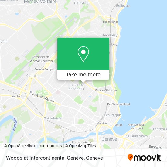 Woods at Intercontinental Genève Karte