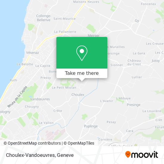 Choulex-Vandoeuvres map