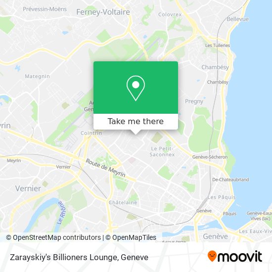 Zarayskiy's Billioners Lounge Karte
