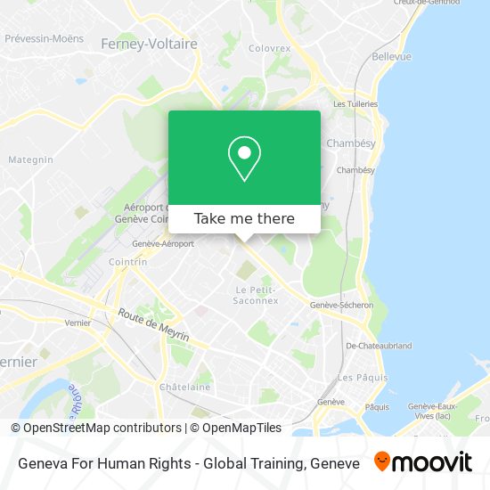 Geneva For Human Rights - Global Training map