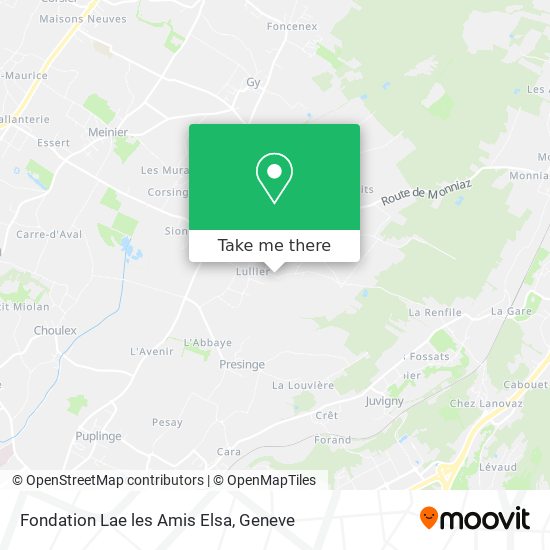 Fondation Lae les Amis Elsa map